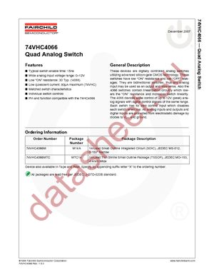 74VHC4066M datasheet  